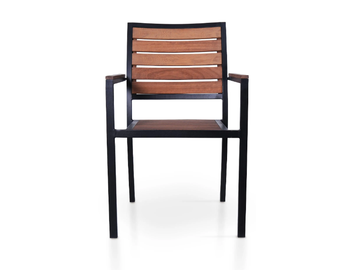 SWITCH - Iroko chair with armrests by 5A Design - view 3